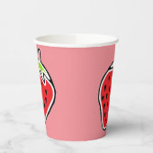 Gobelet en papier fraise (Gauche)