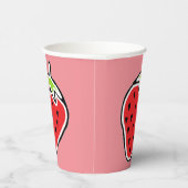 Gobelet en papier fraise (Droite)