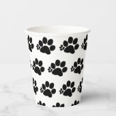Gobelet en papier - Motif de patte polydactyle (Recto)