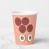 Gobelet en papier Pomme Velours (Verso)