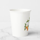 Gobelet en papier pour mariage Citron Mandarin (Droite)