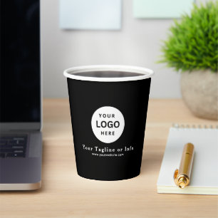 Gobelet en papier professionnel Logo d'entreprise