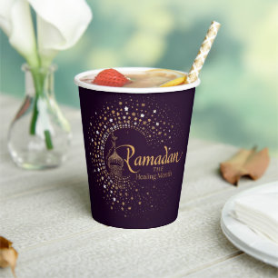 GOBELET EN PAPIER RAMADAN KAREEM DÉCORATION RAMADA