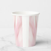 Gobelet en papier rose pâle brossé (Droite)