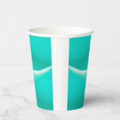 Gobelet en papier vert mer brillant (Droite)