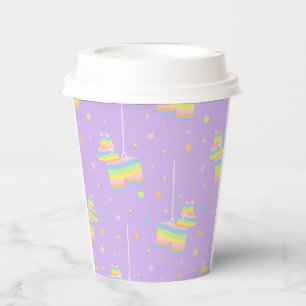 Gobelet en papier violet pour fête d'anniversaire