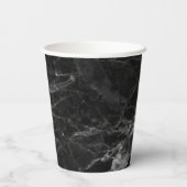 Gobelet initial carré en marbre noir (Verso)