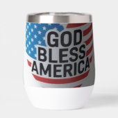 Gobelet isolé God Bless America (Arrière)
