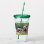 Gobelet rhinocéros maman et bébé (Dos)