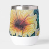 gobelet thermique à hibiscus jaune (Arrière)