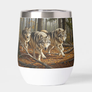 gobelet thermique sans tige pour vin style 1 loup