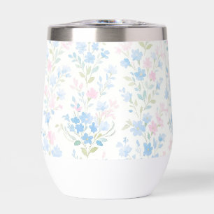Gobelet Thermique Vin Floral Pastel