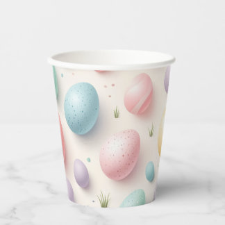 Gobelets de fête en papier œuf pastel