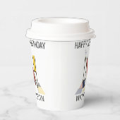 Gobelets En Papier С ool Neoplasticism Style Monogramme. Lettre N (Droite)