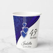 Gobelets En Papier 00e anniversaire de Sapphire (Verso)