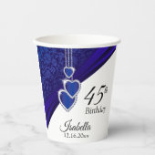 Gobelets En Papier 00e anniversaire de Sapphire (Recto)