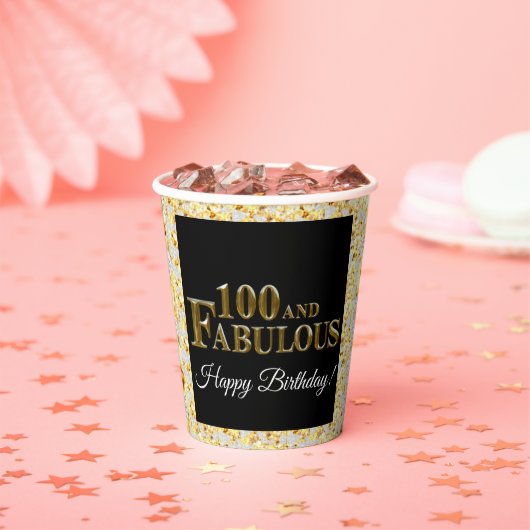 Gobelets En Papier 100e anniversaire (Insitu)