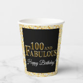 Gobelets En Papier 100e anniversaire (Recto)