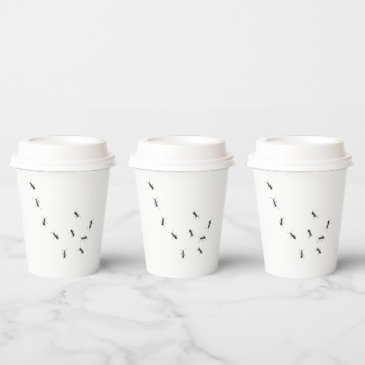 Gobelets En Papier 10 fourmis tasse (Multi)