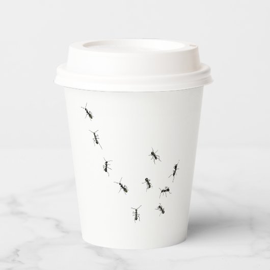 Gobelets En Papier 10 fourmis tasse (Recto)