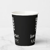 Gobelets En Papier 11e anniversaire — Art Déco Inspiré Look "11" + No (Gauche)