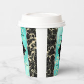 Gobelets En Papier 11ème anniversaire de Mariage turquoise (Gauche)