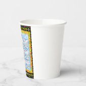 Gobelets En Papier 12 mois Calendrier anglais de l'année 2025 (Gauche)