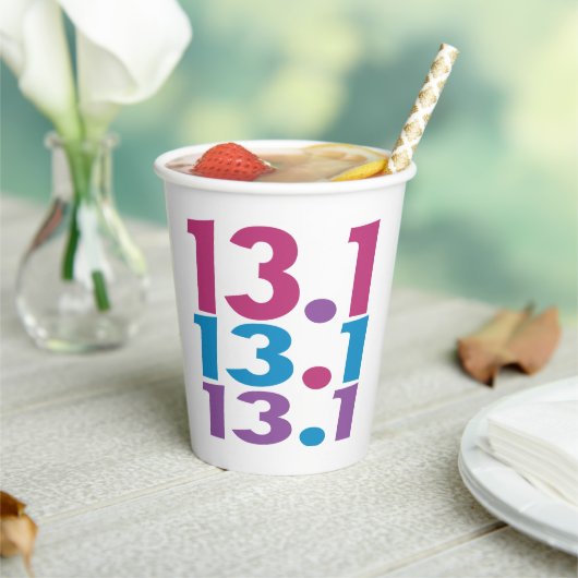 Gobelets En Papier 13.1 Marathonien - Moitié-marathon Moteur (Insitu)