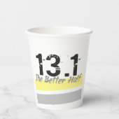 Gobelets En Papier 13.1 Moitié meilleure - Moitié Marathon coureur (Recto)