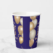 Gobelets En Papier 13e anniversaire de la fête Marine Bleu et Ballons (Gauche)