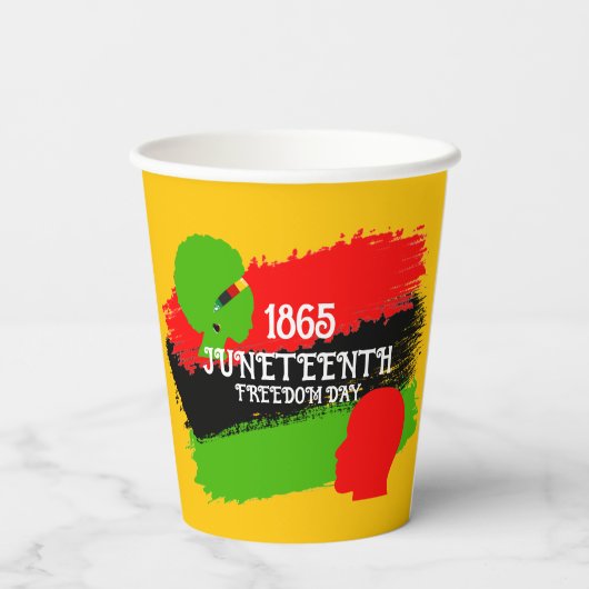 Gobelets En Papier 1865, Drapeau de la Liberté (Verso)