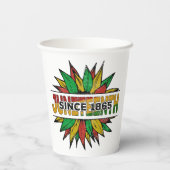 Gobelets En Papier 1865 Emancipation Afrique (Verso)