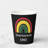 Gobelets En Papier 1865 Histoire noire afro-américaine (Recto)