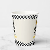 Gobelets En Papier 1anniversaire sourire visage rétro noir blanc supe (Gauche)