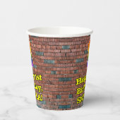 Gobelets En Papier 1er anniversaire : Arc-en-ciel amusant inspiré par (Gauche)