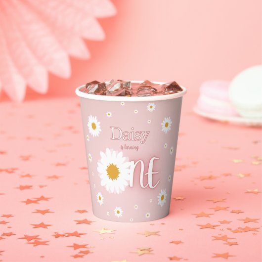Gobelets En Papier 1er anniversaire de Daisy (Insitu)
