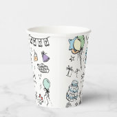 Gobelets En Papier 1er anniversaire main tirée (Droite)