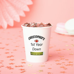 Gobelets En Papier 1ère année de bas Football Boy's Birthday