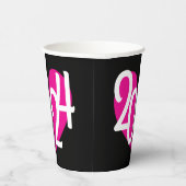 Gobelets En Papier 2024 coeur rose graphique nouvelle année fête sur  (Droite)