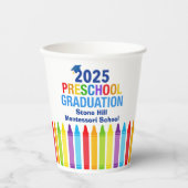 Gobelets En Papier 2025 Graduation préscolaire Custom School Party (Recto)