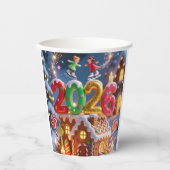 Gobelets En Papier 2026 Christmas & New Year Paper Cup (Recto)