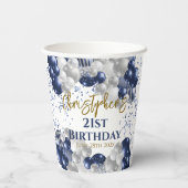 Gobelets En Papier 21e Anniversaire des ballons de la marine (Verso)