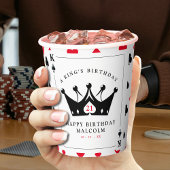 Gobelets En Papier 21e Anniversaire King of Spades Casino Poker Card