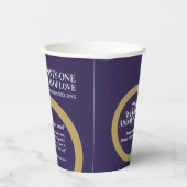 Gobelets En Papier 21e anniversaire mariage iolite faits amusants vio (Droite)