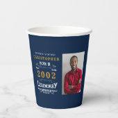 Gobelets En Papier 21e anniversaire Né 2002 Légende du Modèle photo (Verso)