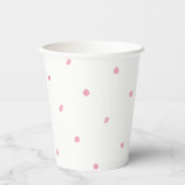 Gobelets en papier (236 ml) - Points roses (Recto)