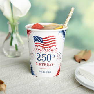 Gobelets En Papier 250e anniversaire des États-Unis d'Amérique