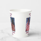Gobelets En Papier 250e anniversaire USA drapeaux patriotiques (Gauche)