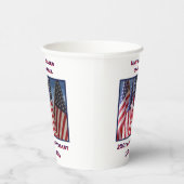 Gobelets En Papier 250e anniversaire USA drapeaux patriotiques (Droite)