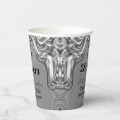 Gobelets En Papier 25e anniversaire du Mariage d'argent (Gauche)